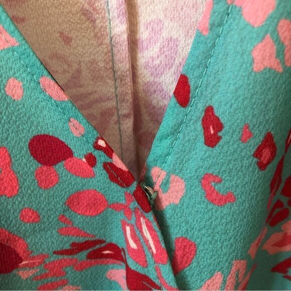 Umgee Floral Mixed Animal Print Crossbody Top - Picture 7 of 10